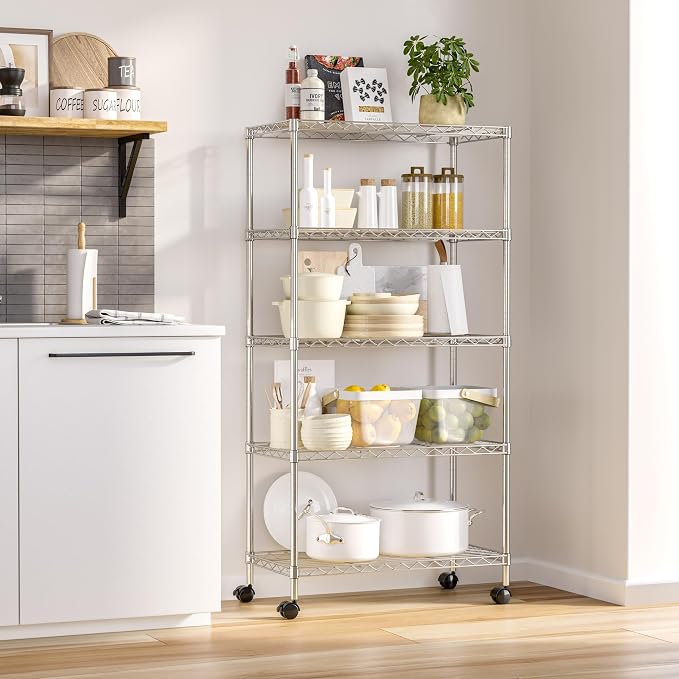 5-Tier Steel Wire Shelving - Image 4