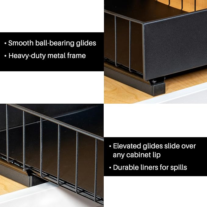 LYNK PROFESSIONAL® Pull Out Under Sink Kitchen Cabinet Organizer - Image 6