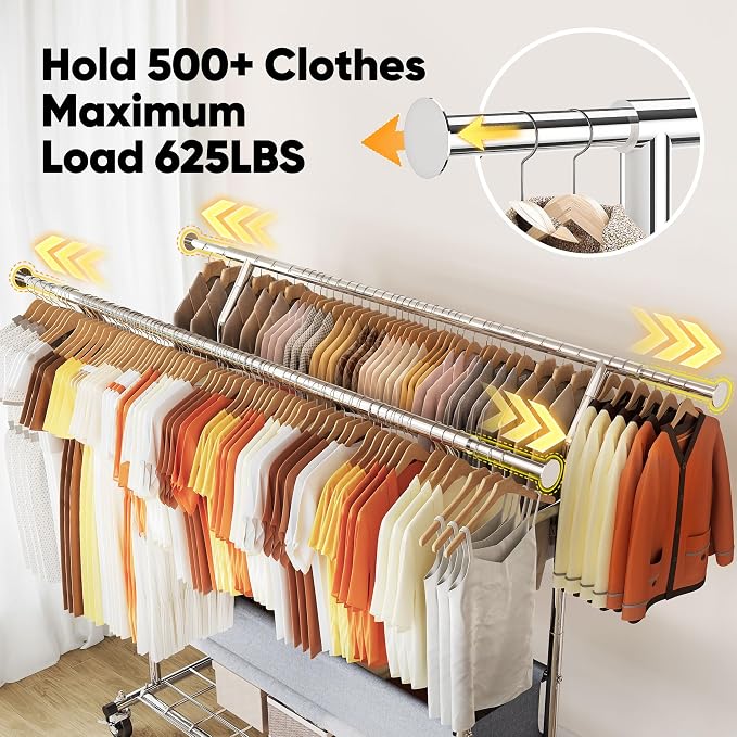 HOKEEPER Clothing Rack Heavy Duty Clothes Rack - Image 7