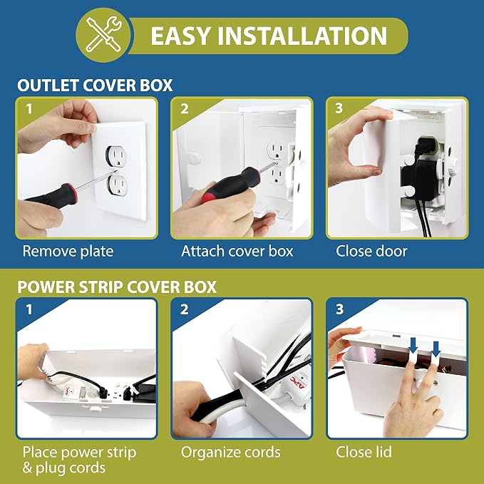 Power Strip Cover and Outlet Cover Box - Image 6