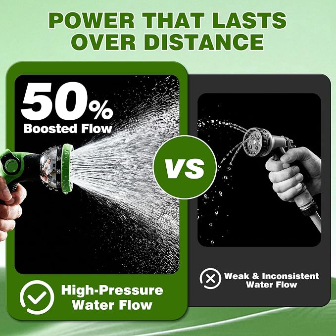 Retractable Garden Hose Reel 100FT x 1/2 in, Wall Mount Water Hose Reel - Image 3