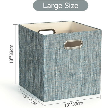 Posprica Storage Basket Bins, 13×13×13 Foldable Storage Boxes Fabric Drawer - Image 2