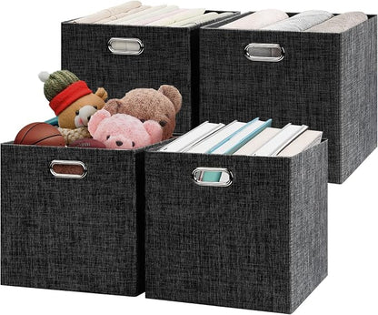 Posprica Fabric Storage Cubes, 13×13×13 cube storage bins, Foldable Drawers by Posprica