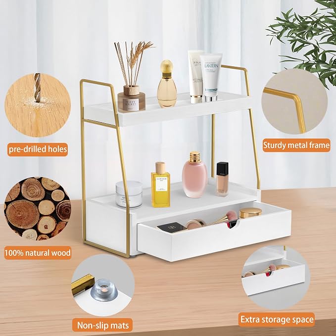 2-Tier Bathroom Organizer Countertop - Image 5