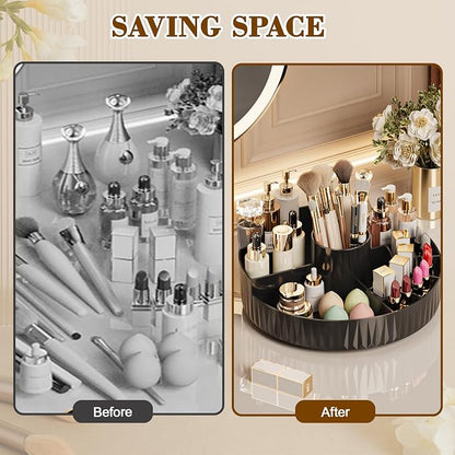 360° Rotate Makeup Organizer, Countertop Skincare Organizer, Large Capacity - Image 5
