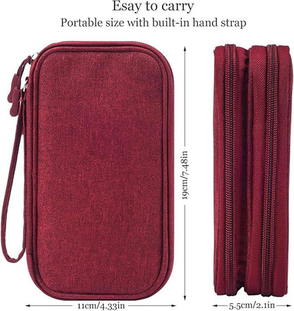 CAOODKDK Electronics Accessories Organizer Pouch Bag, Travel Universal Organizer - Image 2