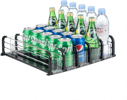 Drink Organizer for Fridge, Soda Can Organizer for Fridge, Self-Pushing Glide by YedyoiOfficial