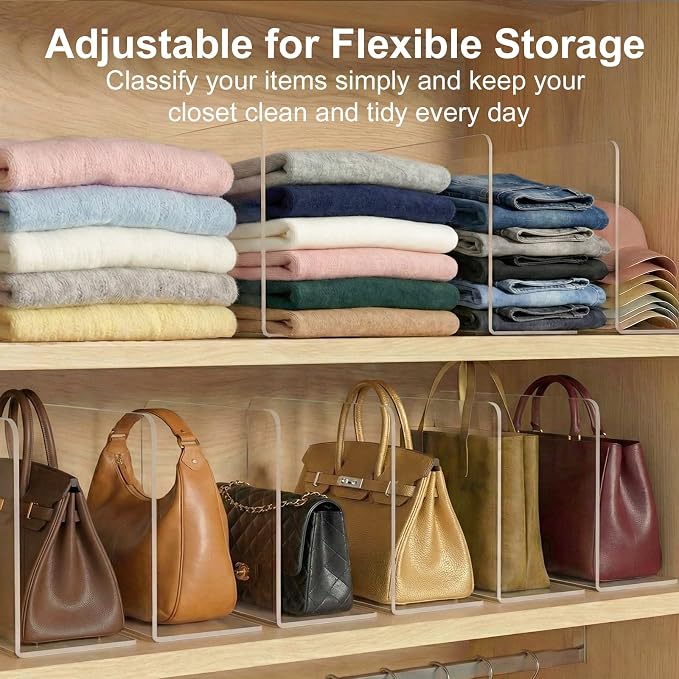 SortNStore Shelf Dividers for Closet Organization: 10" Tall x 16" Deep - Image 5