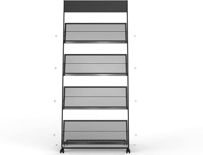 TONGMO Magazine Rack: Floor-Standing 4-Layer - Image 7