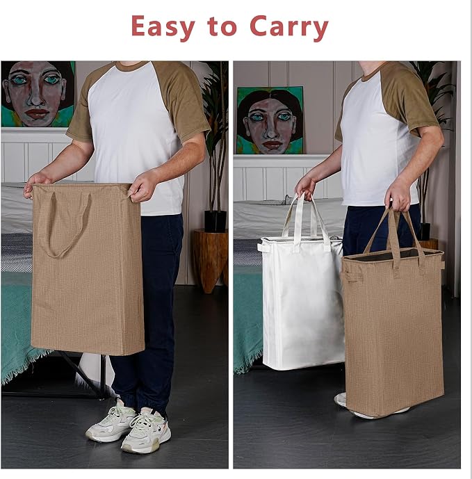 efluky Slim Laundry Basket, Narrow Laundry Hamper - Image 5