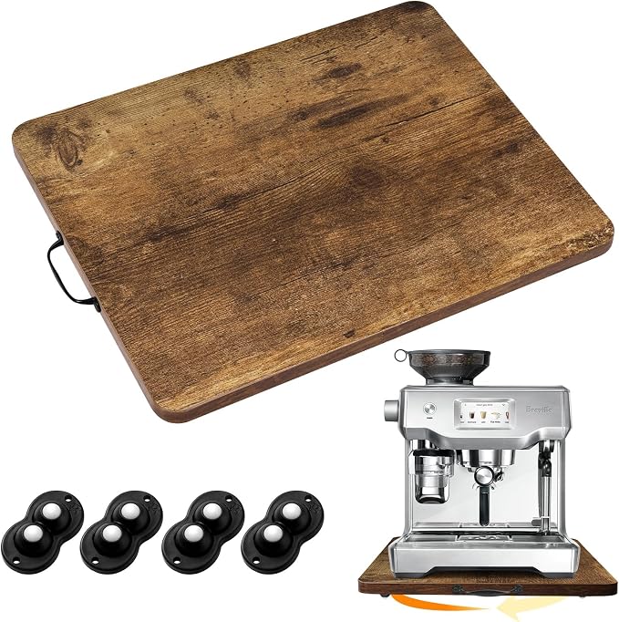Sliding Tray for Coffee Maker, 360° Rotating Appliance Slider for Kitchen by Unknown