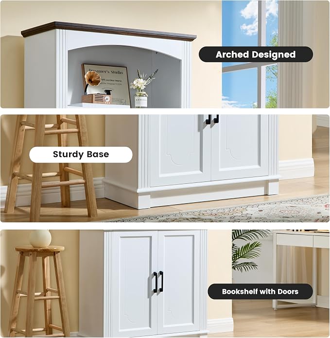 White 5 Tier Book Shelf and Bookshelf - Image 9