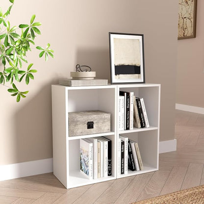 Wooden 2 Cube Storage Organizer, 2 Tier Storage Cubes Storage Display Cubby - Image 8