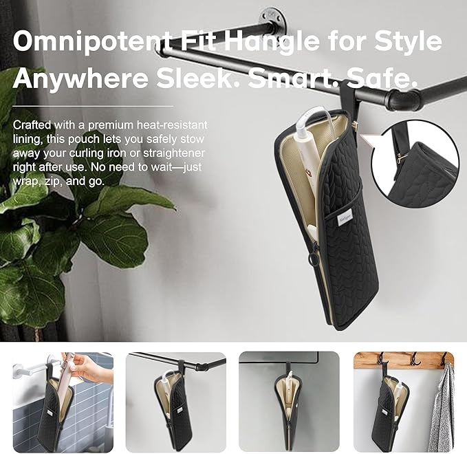 Hot Tools Organizer Heat Resistant Mat Case Hair Tools Holder Travel Bag - Image 3