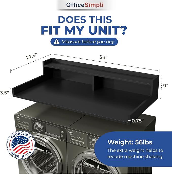 OfficeSimpli Washer Dryer Countertop - Image 2