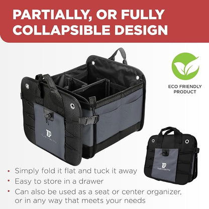 TRUNKCRATEPRO Trunk Organizer For Car, Truck | Premium Adjustable Multi - Image 5