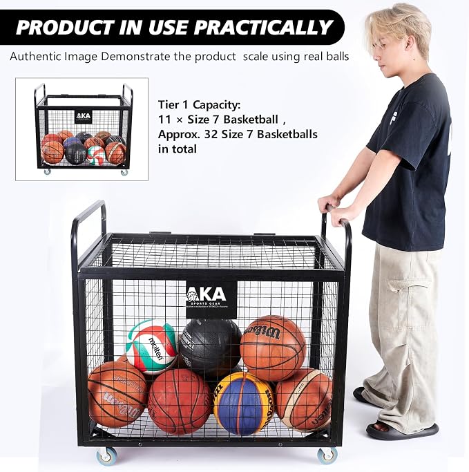 AKA Sports Ball Equpment Cart | Ball Storage - Image 4