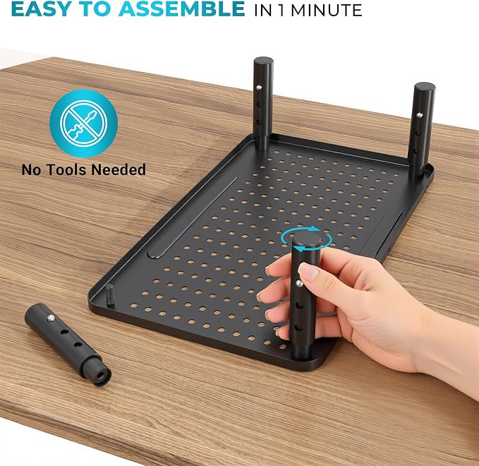 BONTEC 1 Pack 3 Height Adjustable Monitor Stand Riser - Image 7