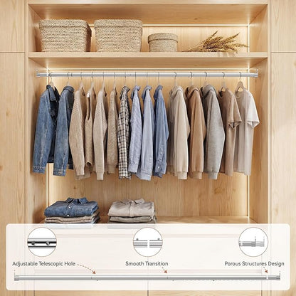 Oval Closet Rod 18-40 Inch Adjustable Closet Rods - Image 3