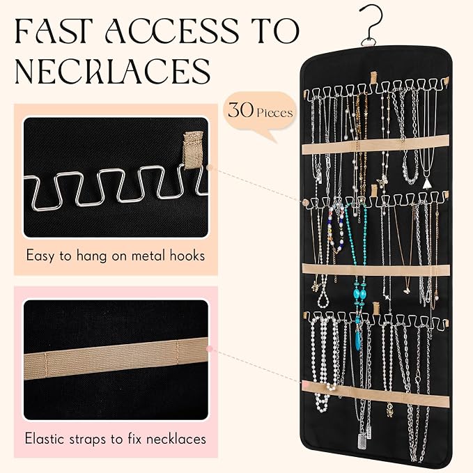 2 Pack Hanging Jewelry Organizer Storage - Image 5