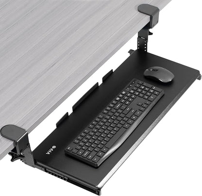 VIVO Large Height Adjustable Under Desk Keyboard Tray, C-clamp Mount System by Unknown