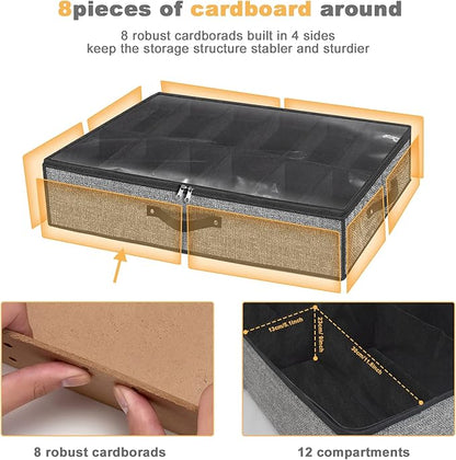 homyfort Under Bed Shoe Storage Organizer - Image 4