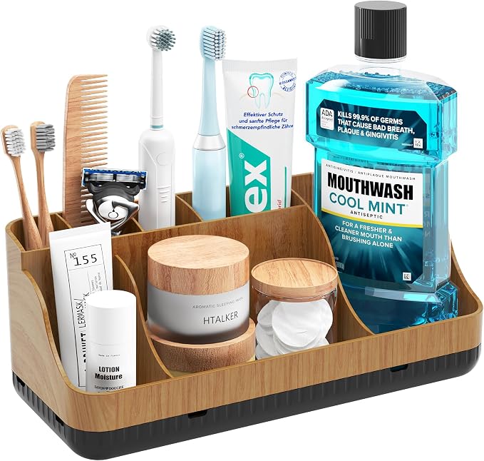 Bathroom Counter Organizer and Storage by Homtalker