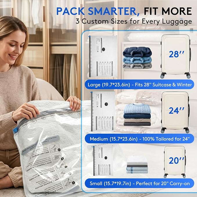 15 Packs Vacuum Bags for Travel - Image 6