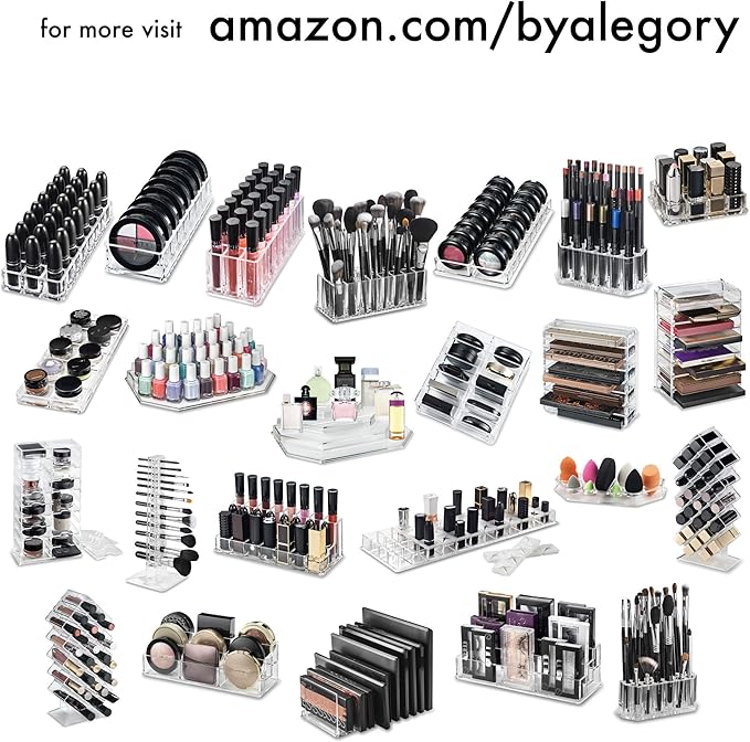 BY ALEGORY Acrylic Lip Gloss Organizer Makeup Storage Organization Refillablle - Image 6