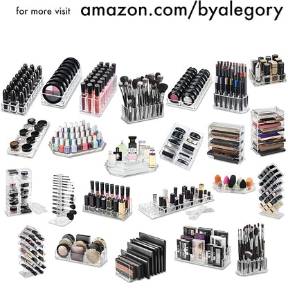 byAlegory Acrylic Lipstick & Acrylic Compact Makeup Organizer Set - Image 9