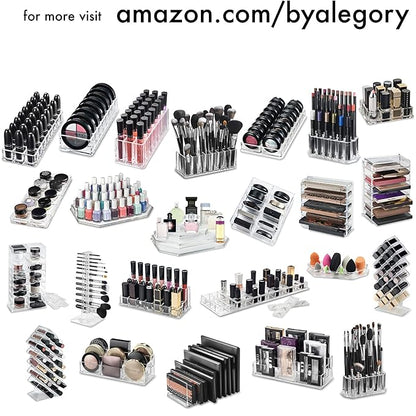 byAlegory Tiered Acrylic Eyeshadow Palette Makeup Organizer | 3 Tier Cosmetic - Image 6