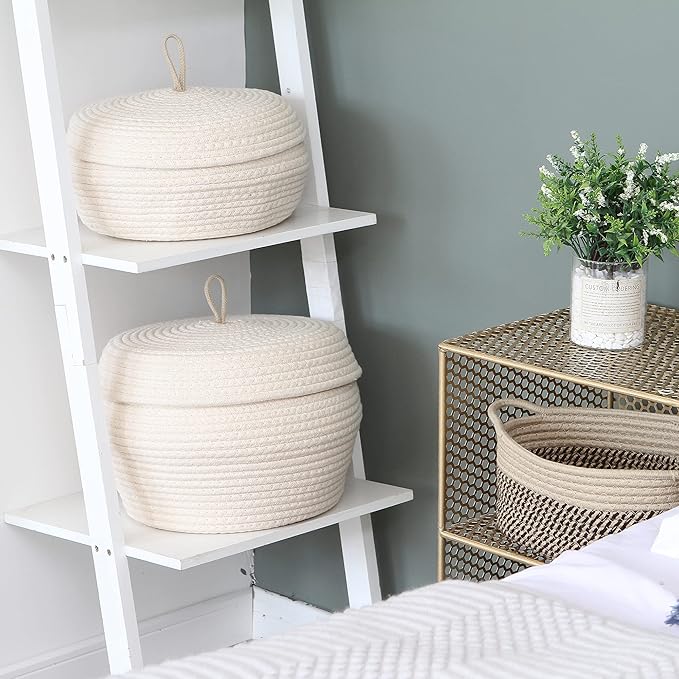 Sea Team Round Cotton Rope Storage Basket - Image 3