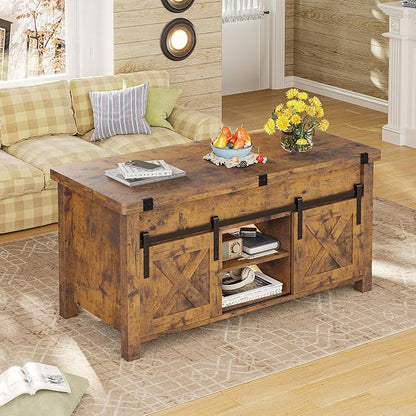 SEDETA Lift Top Coffee Table, 4 in 1 Convertible Coffee Tables - Image 6