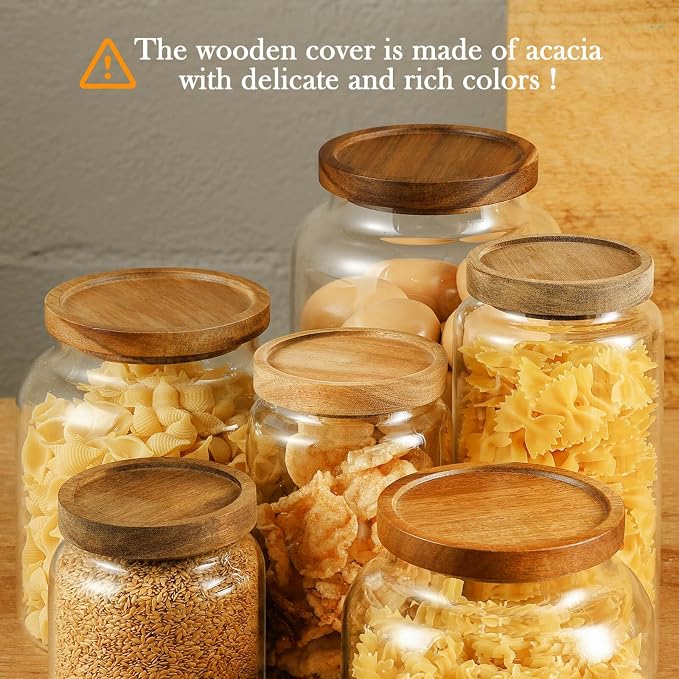 Labina Glass Storage Container Airtight Food Jars Kitchen Canister - Image 4