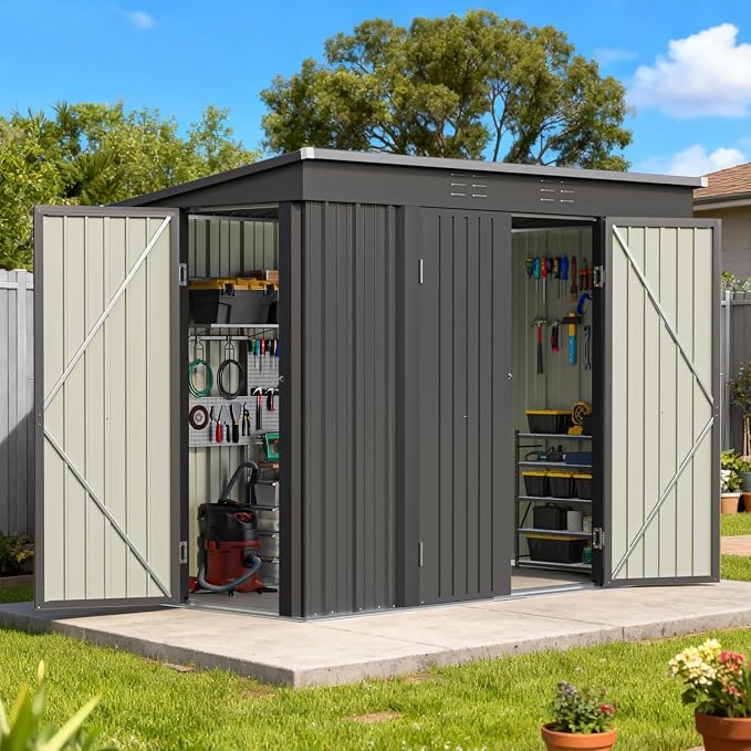 Patiowell 8x4 FT Outdoor Storage Shed by Patiowell
