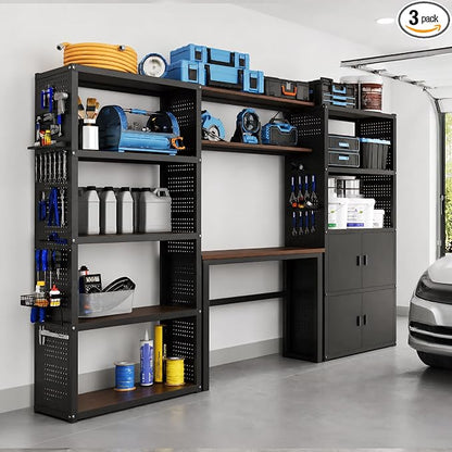 FLEXIMOUNTS 117"W Modular Garage Storage Cabinet by FLEXIMOUNTS