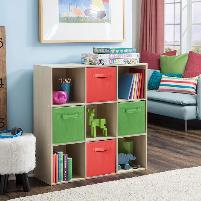 ClosetMaid Cubeicals 9 Cube Storage Shelf Organizer Bookshelf, Square Shape - Image 7