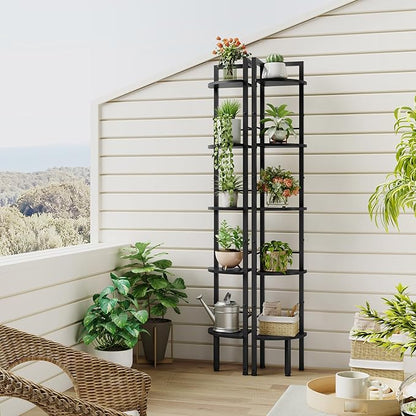 Tajsoon Small Corner Shelf Stand 5 Tier 60.5" - Image 7