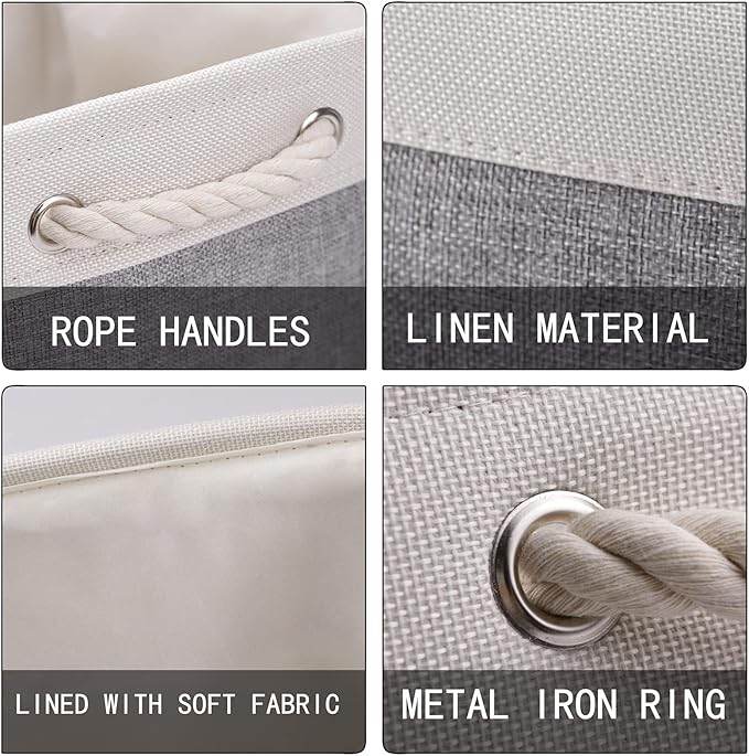 HNZIGE Large Fabric Storage Baskets - Image 6