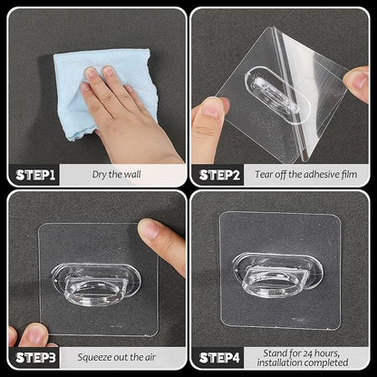 Bucherry 14 Pcs Adhesive Spray Bottle Holder Hooks - Image 4