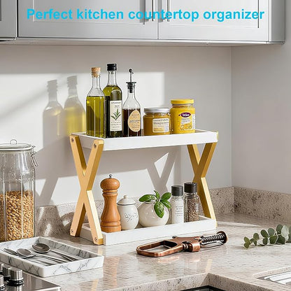 Bathroom Counter Organizer, Wooden Sink Shelf - Image 6