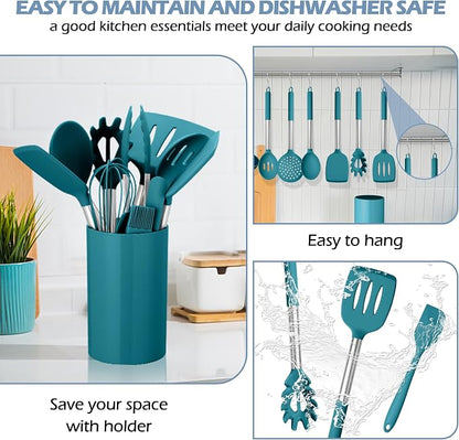 HaWare 29 PCS Silicone Cooking Utensils Set, Heat Resistant Kitchen Utensils Set - Image 7