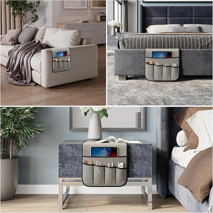 Armrest Organizer Non Slip Remote Control Holder Arm Chair Couch Caddy - Image 5