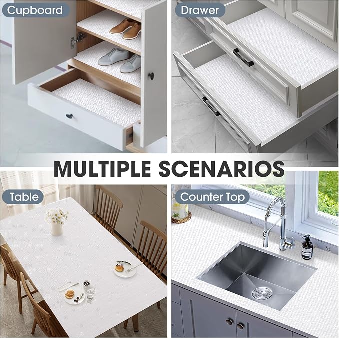 Drawer and Shelf Liner, Non-Slip Kitchen Cabinet Liners Non-Adhesive Thick - Image 9