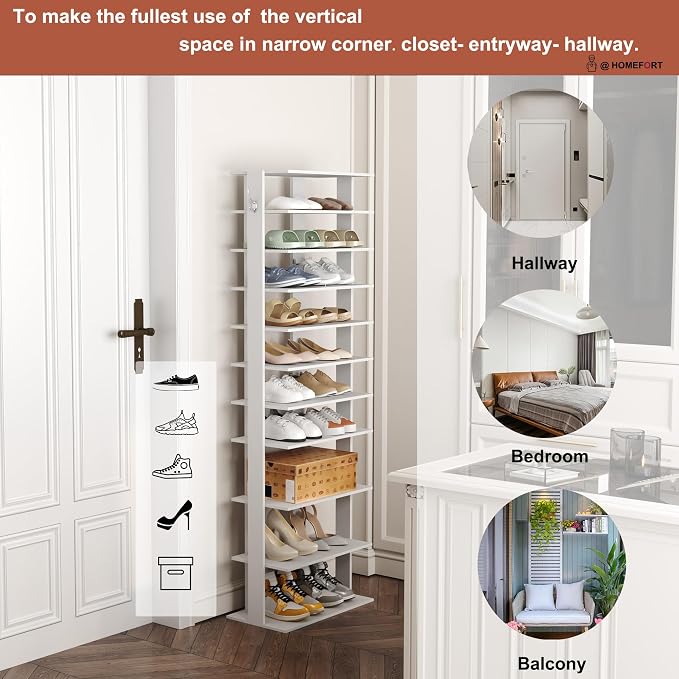 HOMEFORT 10-Tier Corner Shoe Tower - Image 8