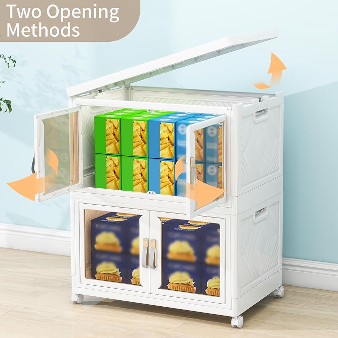Large Clear Stackable Storage Bins - Image 5
