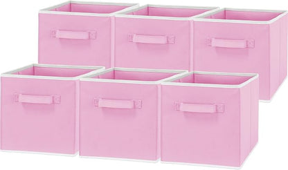 Simple Houseware Foldable Cube Storage Bins, 11-Inch Pink by SimpleHouseware
