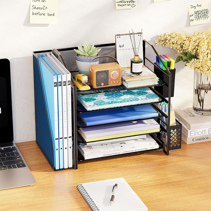 Simple Trending 5-Tier Desk File Organizer - Image 3