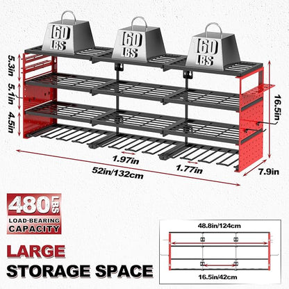 Power Tool Organizer Wall Mount, Cordless Drill Hanger Storage Rack 8 Drill - Image 2