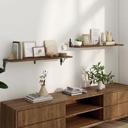 Deep Floating Shelves for Wall, 8 Inch Deep Floating Shelf - Image 2